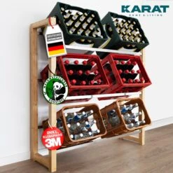 Bambus-Flaschenkastenständer | Flash | Robustes Lagerregal Für Büro, Küche, Garage Oder Flur | In 2 Größen Erhältlich 23 Bambus-Flaschenkastenständer | Flash | Robustes Lagerregal Für Büro, Küche, Garage Oder Flur | In 2 Größen Erhältlich -Floordirekt 8Flash bambus flaschenkastenstander 1.MainImage