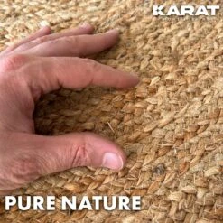 Jute-Teppich | Rund | Handgewebt | Aus Naturfasern | In Verschiedenen Ausführungen 32 Jute-Teppich | Rund | Handgewebt | Aus Naturfasern | In Verschiedenen Ausführungen -Floordirekt 8SisalTepiche Rund4.Surati Texturecloeup