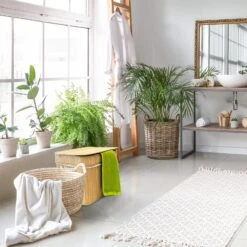 Bambus-Wäschekorb | Wäschesammler Mit Griffen | Faltbar -Floordirekt 8 2