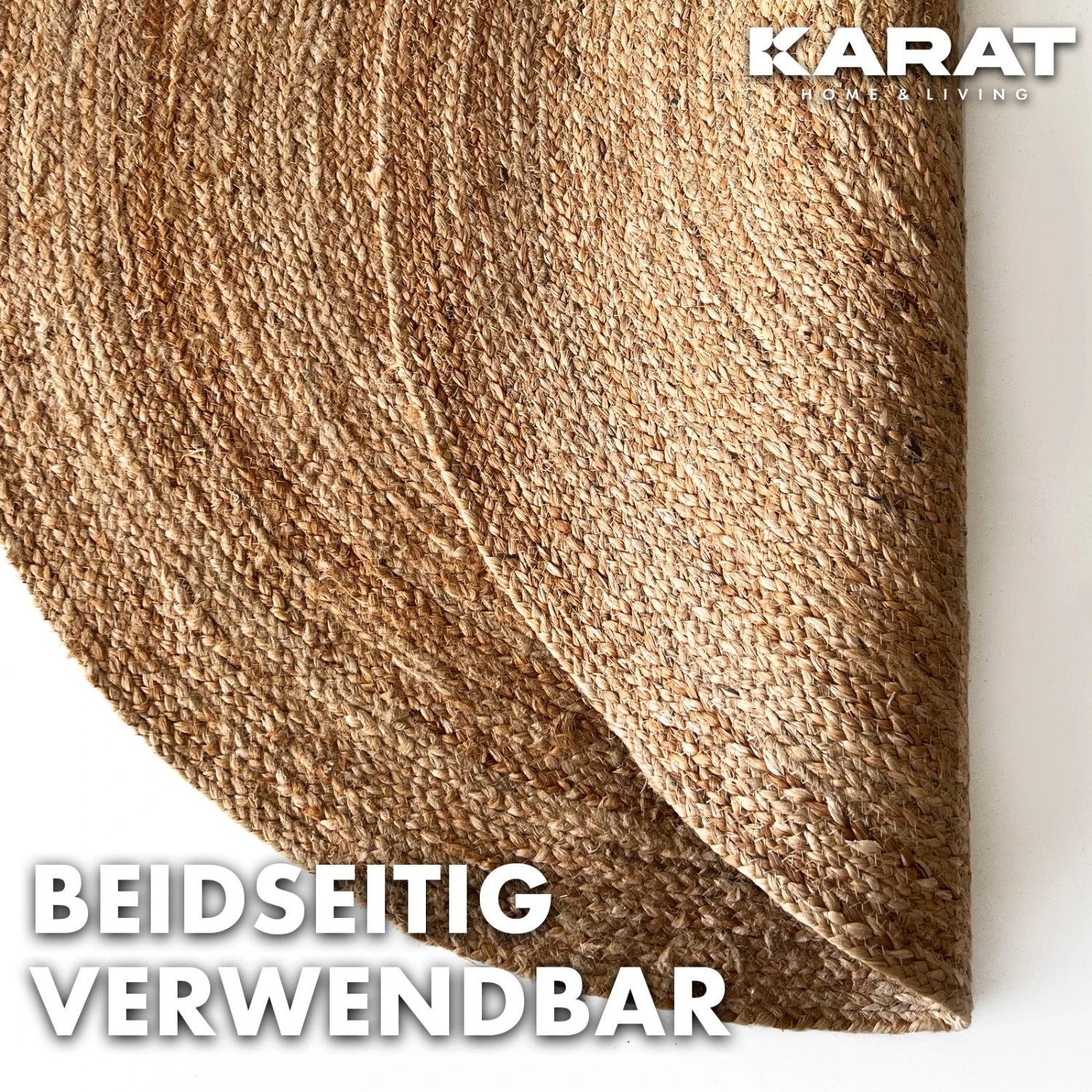 Jute-Teppich | Rund | Handgewebt | Aus Naturfasern | In Verschiedenen Ausführungen 14 Jute-Teppich | Rund | Handgewebt | Aus Naturfasern | In Verschiedenen Ausführungen – Bild 12