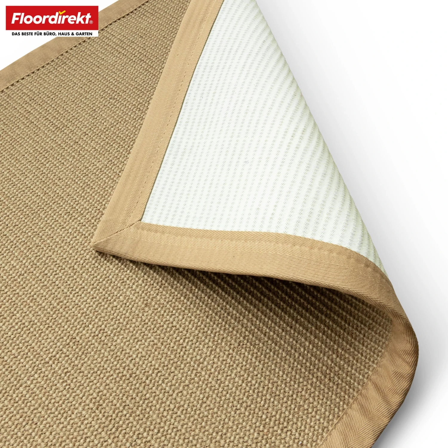 Jute-Teppich | Bombay | Mit Rutschhemmendem Rücken & Baumwollbordüre | In Vielen Größen 8 Jute-Teppich | Bombay | Mit Rutschhemmendem Rücken & Baumwollbordüre | In Vielen Größen – Bild 6