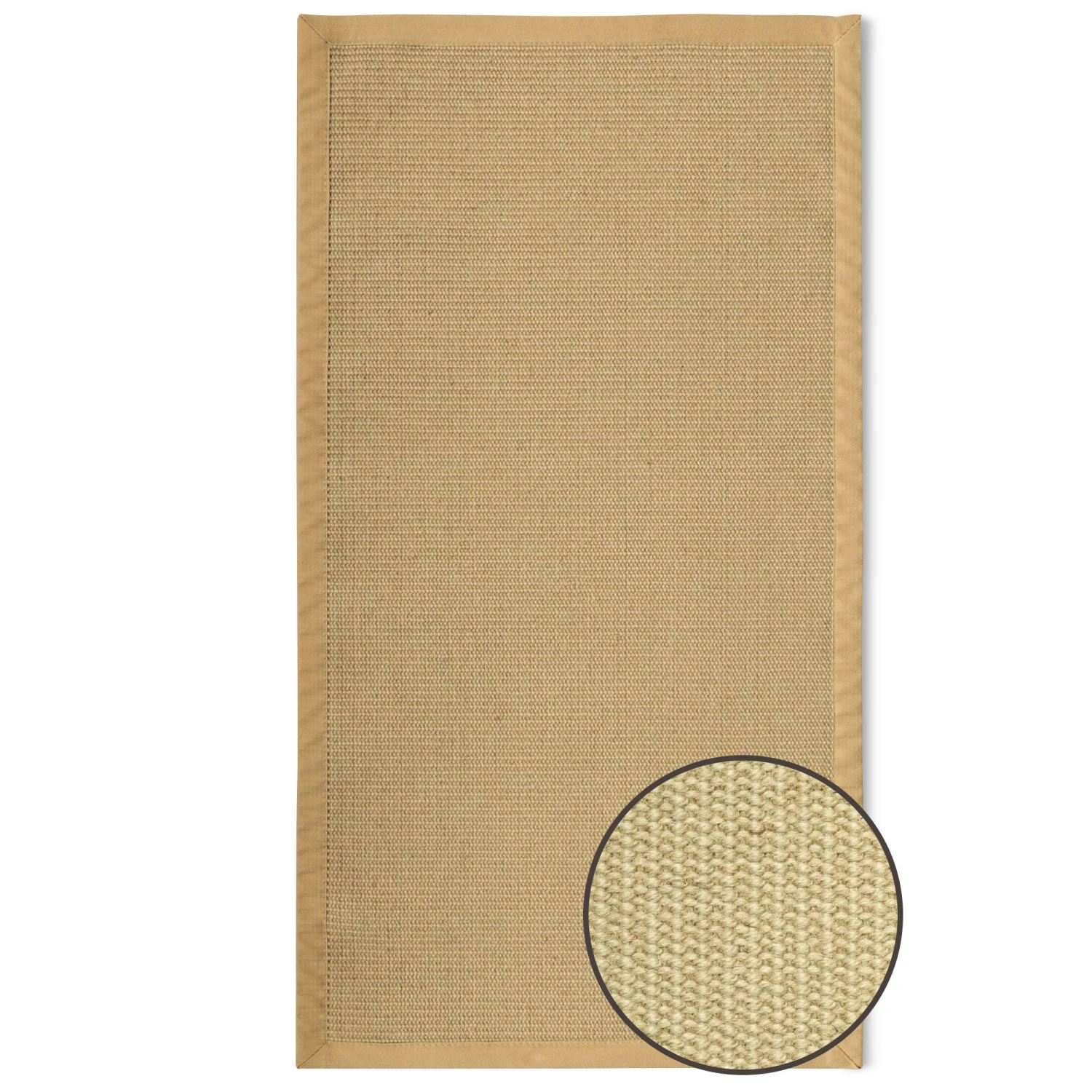 Sisaltæppe | Mumbai | Naturfibertæppe Med Bomuldskant | Fås I Forskellige Størrelser 5 Sisaltæppe | Mumbai | Naturfibertæppe Med Bomuldskant | Fås I Forskellige Størrelser – Bild 3