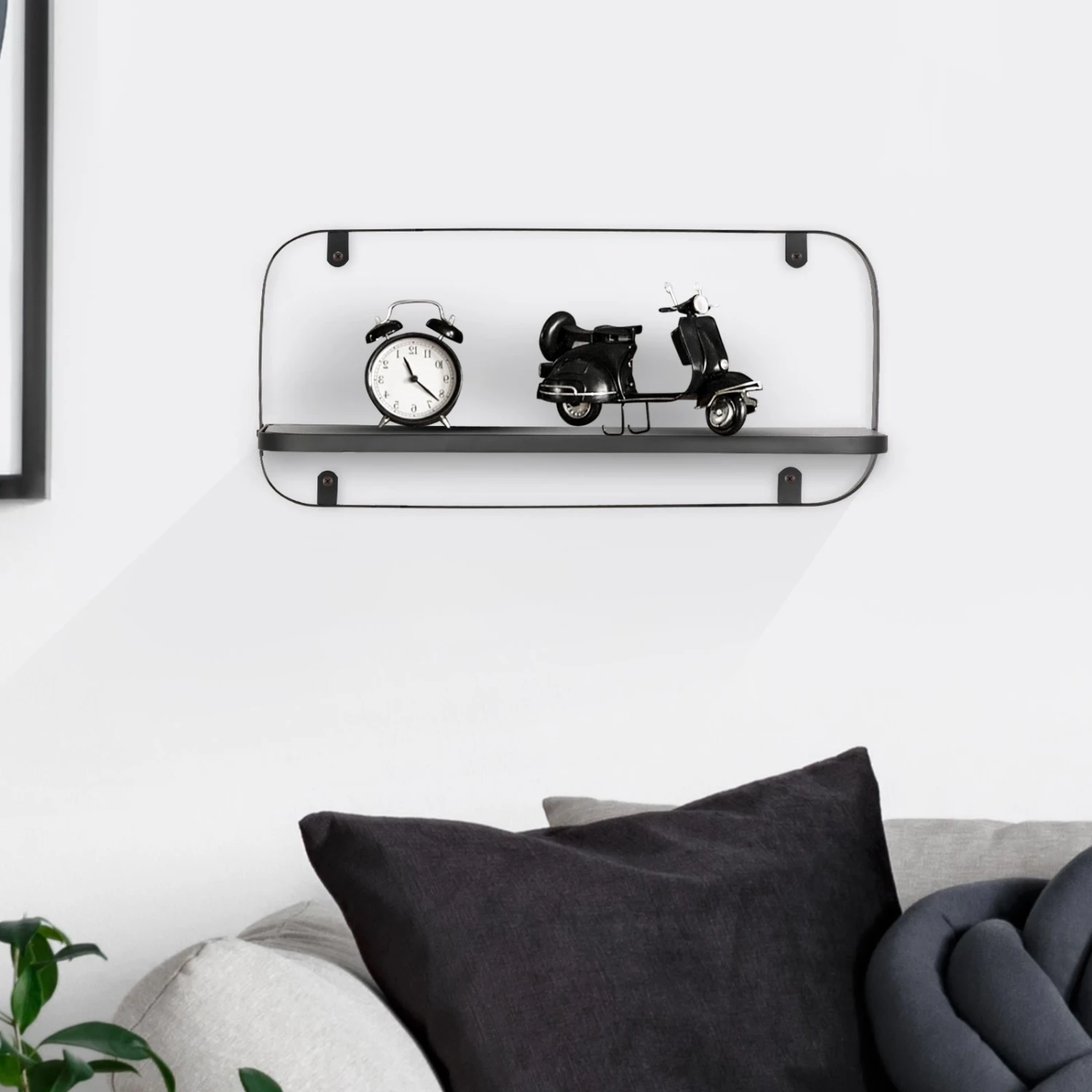 Wandregal Amy | Schwarz | Individuell Einsetzbar 7 Wandregal Amy | Schwarz | Individuell Einsetzbar – Bild 5