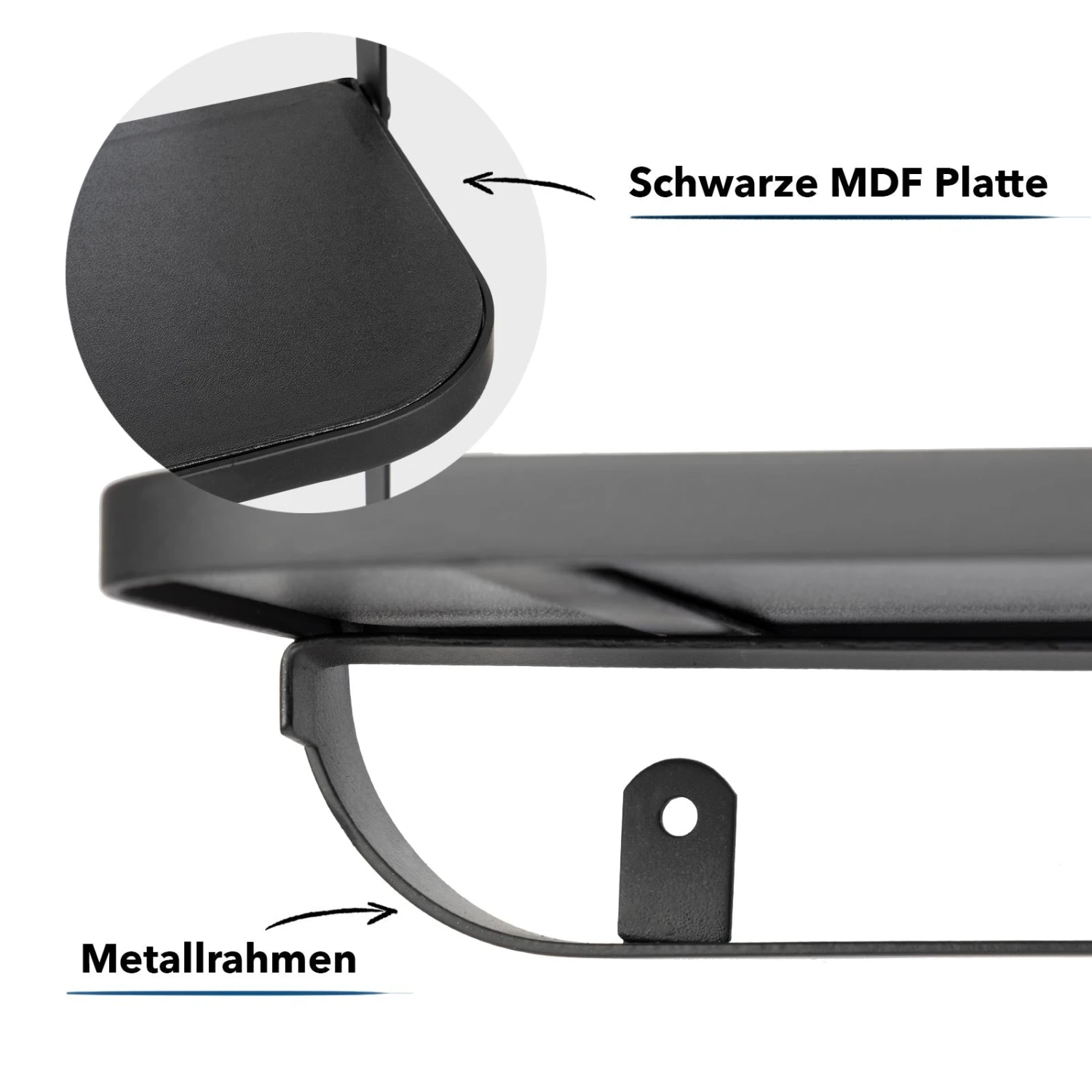 Wandregal Amy | Schwarz | Individuell Einsetzbar 9 Wandregal Amy | Schwarz | Individuell Einsetzbar – Bild 7