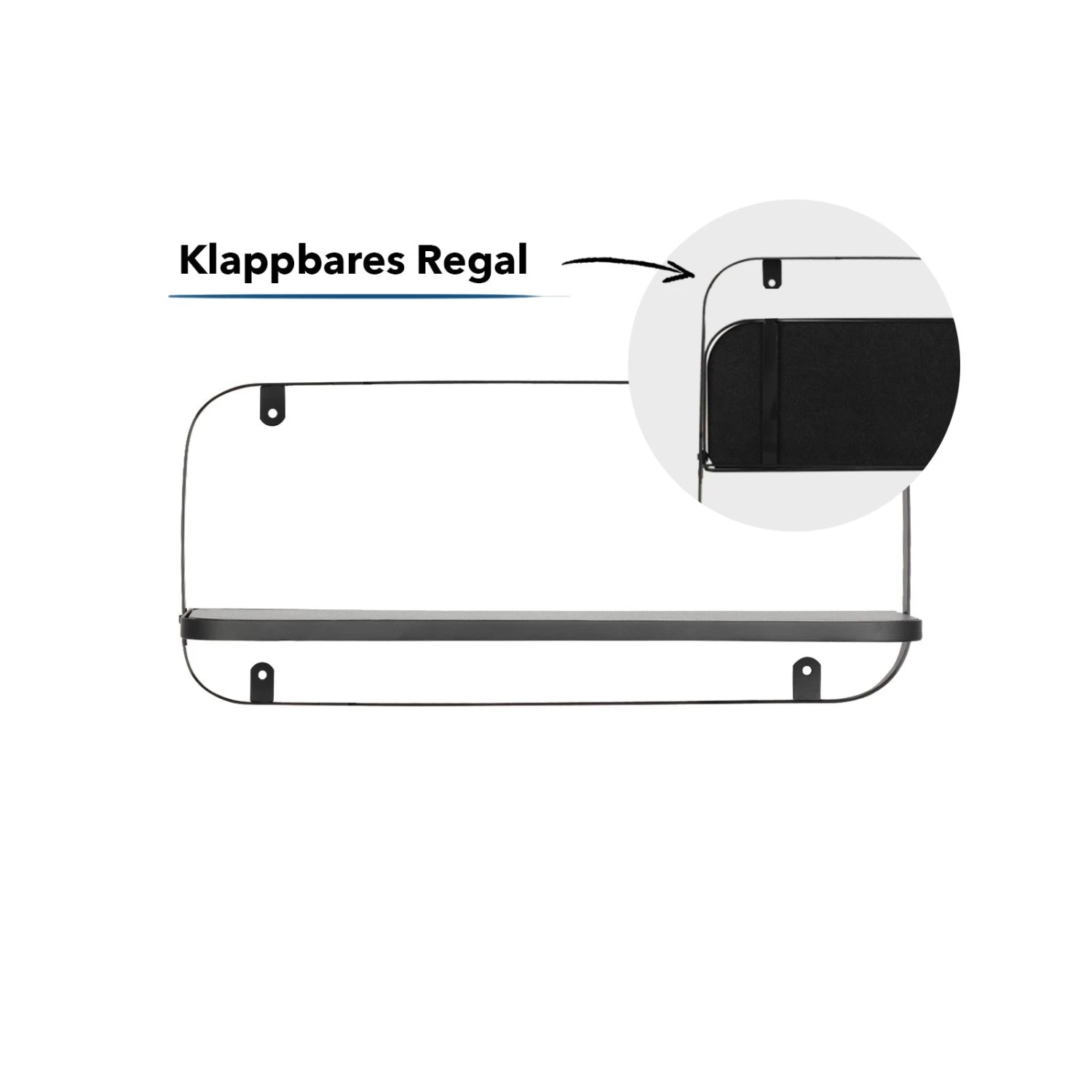 Wandregal Amy | Schwarz | Individuell Einsetzbar 8 Wandregal Amy | Schwarz | Individuell Einsetzbar – Bild 6