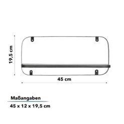 Wandregal Amy | Schwarz | Individuell Einsetzbar 17 Wandregal Amy | Schwarz | Individuell Einsetzbar -Floordirekt Amy wall shelf oneTear 08