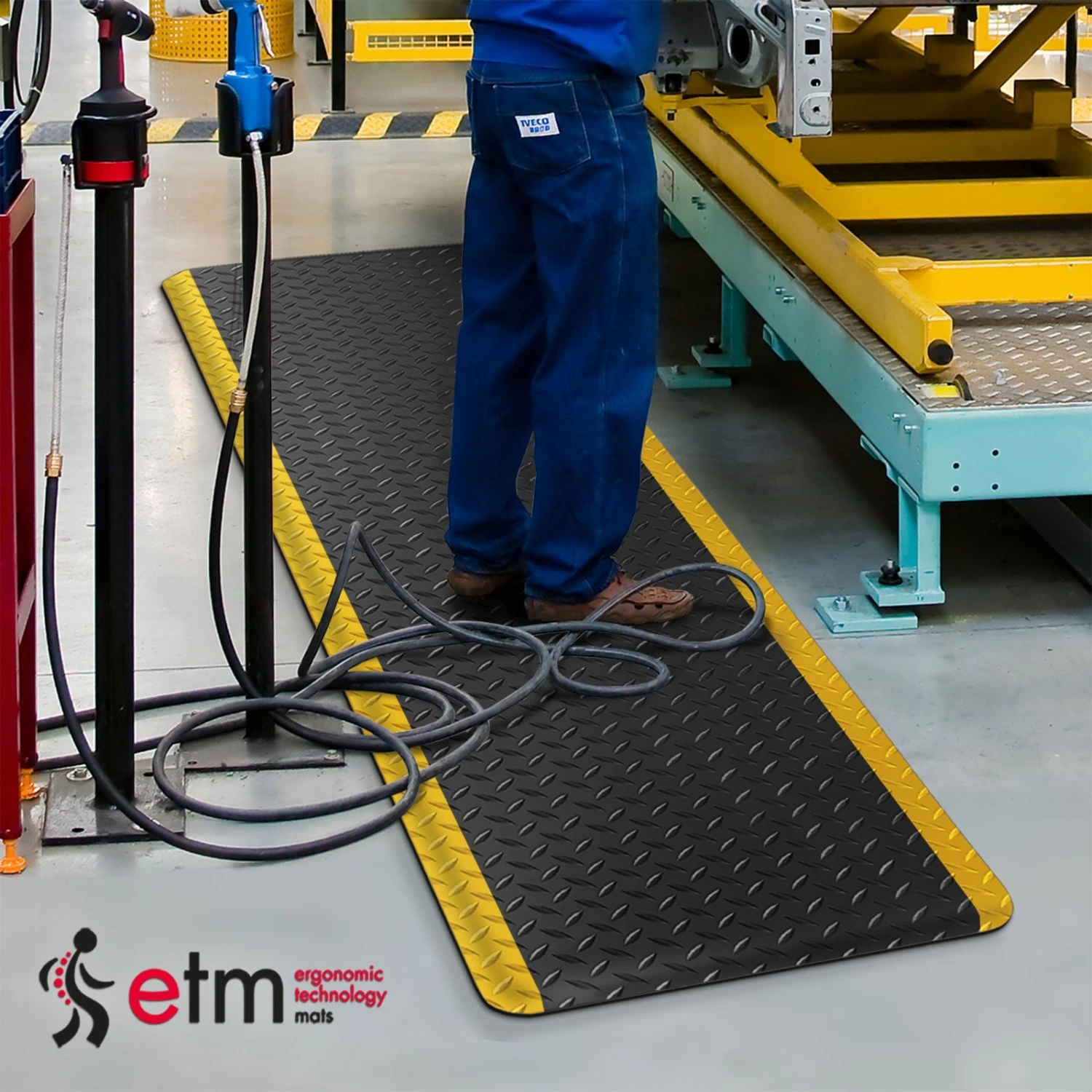 Anti-Ermüdungsmatte | Heavy-Duty Diamond | Ergonomische Arbeitsplatzmatte 8 Anti-Ermüdungsmatte | Heavy-Duty Diamond | Ergonomische Arbeitsplatzmatte – Bild 6