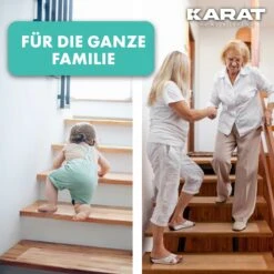 Antirutsch-Streifen Für Treppen | Henri | Strukturierte Oberfläche | Selbstklebend | 15er Set Inklusive Montageroller | Transparent | 10 X 60 Cm -Floordirekt AntiRutschStreifen 7.Lifestyle