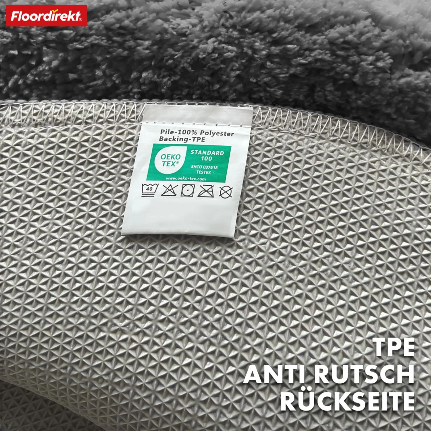 Badematte | Maris | Badteppich In Rund | Weiche Mikrofaser, Rutschfest & Für Fußbodenheizung Geeignet 6 Badematte | Maris | Badteppich In Rund | Weiche Mikrofaser, Rutschfest & Für Fußbodenheizung Geeignet – Bild 4