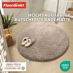Badematte | Sky | Badteppich In Rund | Dichtes, Flauschiges Wohlgefühl Für Ihr Zuhause 37 Badematte | Sky | Badteppich In Rund | Dichtes, Flauschiges Wohlgefühl Für Ihr Zuhause -Floordirekt BadematteSkyRund 16