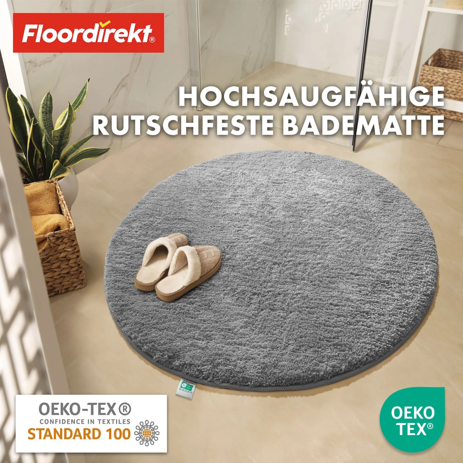 Badematte | Sky | Badteppich In Rund | Dichtes, Flauschiges Wohlgefühl Für Ihr Zuhause 10 Badematte | Sky | Badteppich In Rund | Dichtes, Flauschiges Wohlgefühl Für Ihr Zuhause – Bild 8