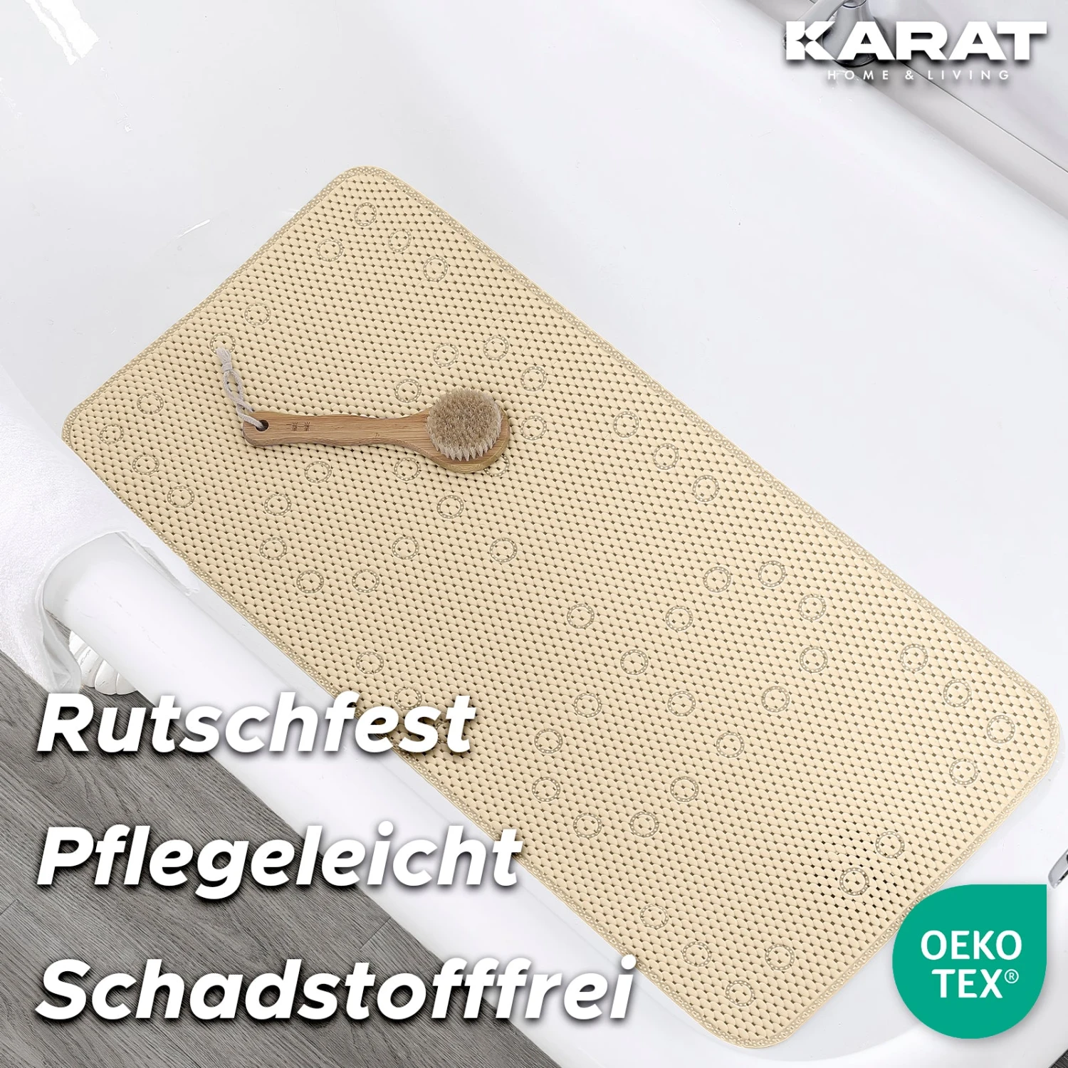 Badewannenmatte | Azure | Antirutsch Weichschaum Matte Mit Saugnäpfen | In Vier Farben Erhältlich 15 Badewannenmatte | Azure | Antirutsch Weichschaum Matte Mit Saugnäpfen | In Vier Farben Erhältlich – Bild 13