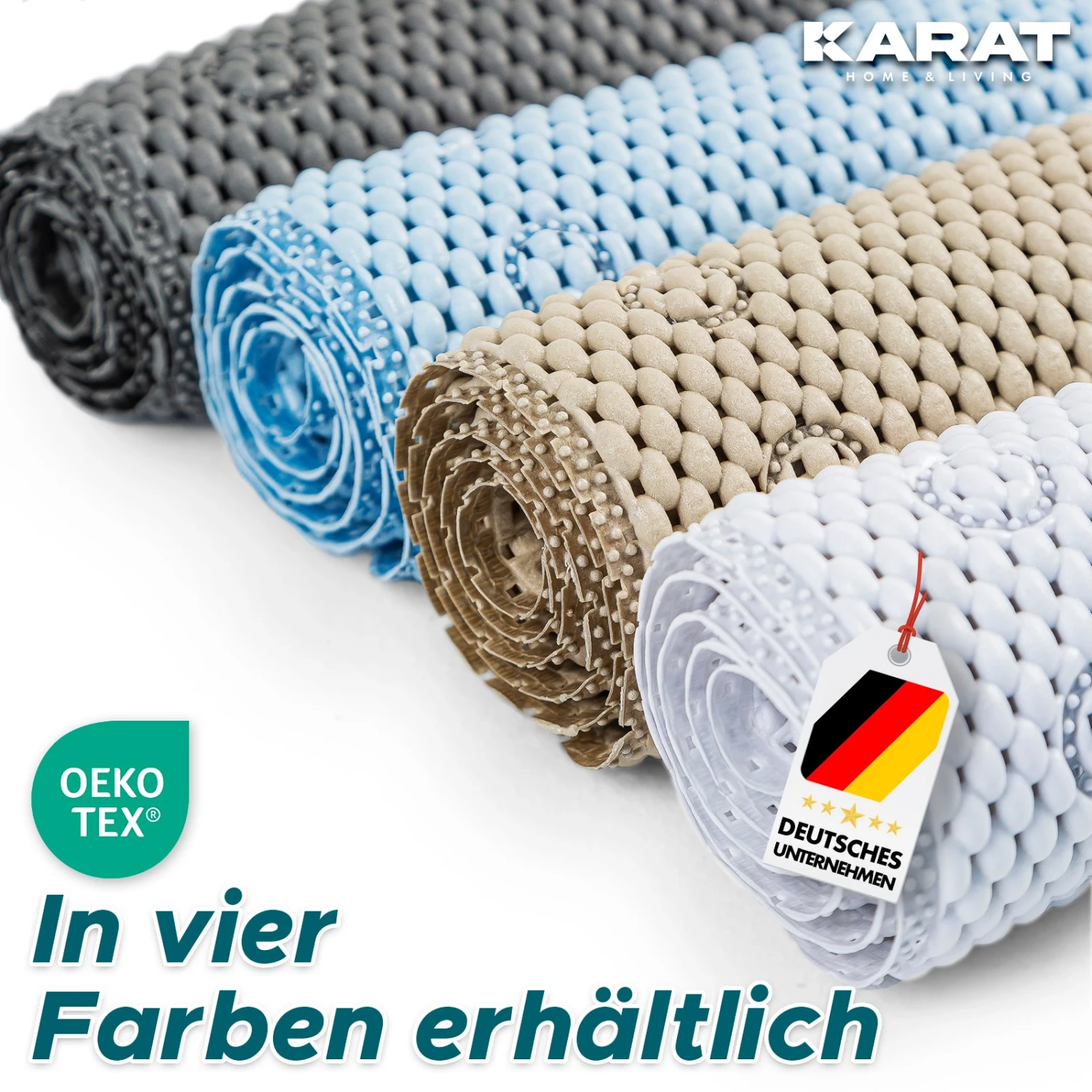 Badewannenmatte | Azure | Antirutsch Weichschaum Matte Mit Saugnäpfen | In Vier Farben Erhältlich 16 Badewannenmatte | Azure | Antirutsch Weichschaum Matte Mit Saugnäpfen | In Vier Farben Erhältlich – Bild 14