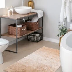 Badteppich Wave | Rutschsicher & Schnelltrocknend | 100% Polyester 37 Badteppich Wave | Rutschsicher & Schnelltrocknend | 100% Polyester -Floordirekt Badteppich Wave Beige 05