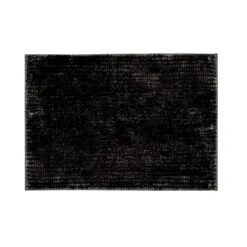 Badematte | Coral | Chenille-Struktur | Hautfreundlicher Badezimmerteppich 35 Badematte | Coral | Chenille-Struktur | Hautfreundlicher Badezimmerteppich -Floordirekt Bath Mat Coral schwarz 1600x1600 03
