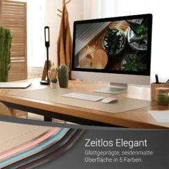 PIETVOSS Schreibtischunterlage Aus Recyceltem Leder | Unterlagenmatte Für Den Schreibtisch | Ökotex-zertifiziert | Verschiedene Farben Und Größen 35 PIETVOSS Schreibtischunterlage Aus Recyceltem Leder | Unterlagenmatte Für Den Schreibtisch | Ökotex-zertifiziert | Verschiedene Farben Und Größen -Floordirekt Beige 100x40 0007 006