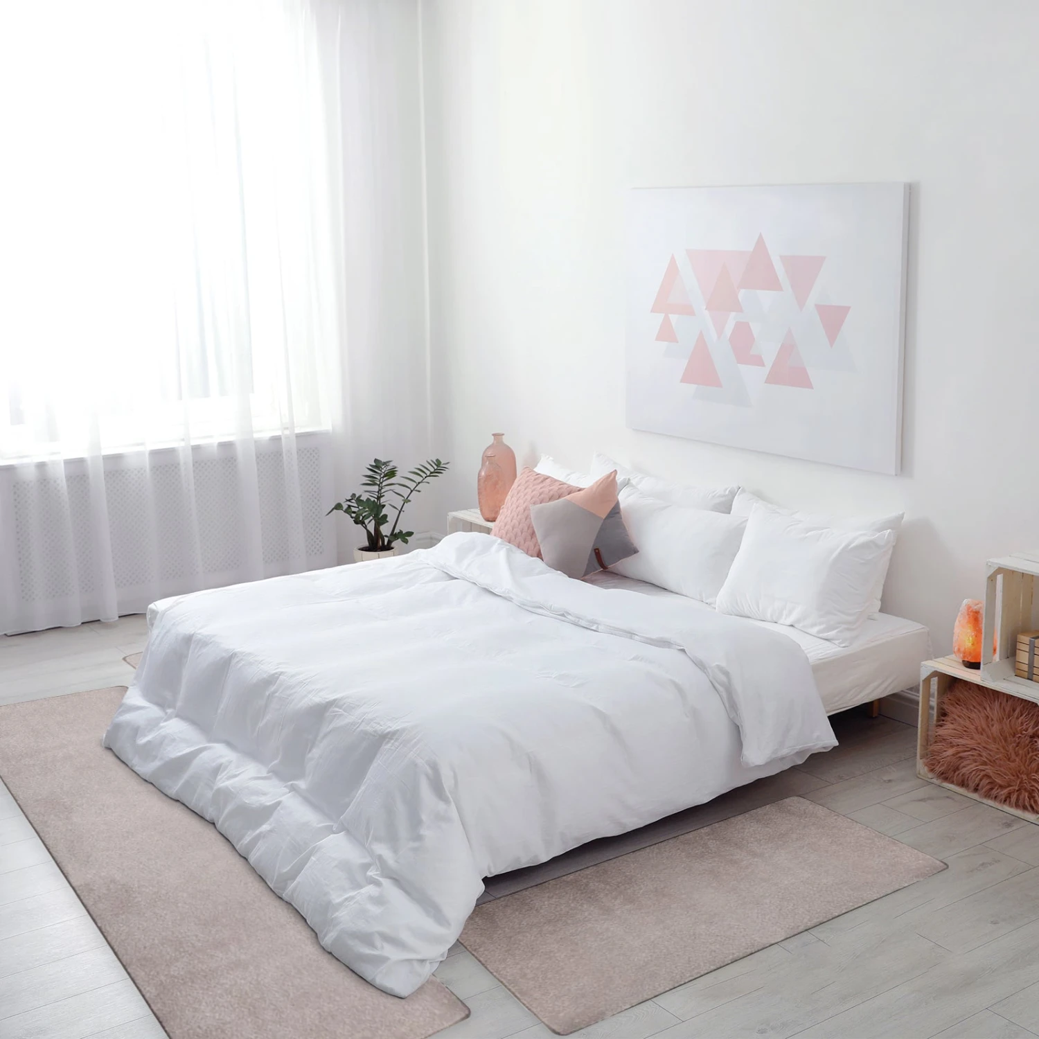 Velours-Bettumrandung | Sundae | 3er-Set | Teppichbrücke Mit Action-Back-Rücken 3 Velours-Bettumrandung | Sundae | 3er-Set | Teppichbrücke Mit Action-Back-Rücken