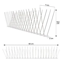 Vogelabwehr | Taubenabwehr Für Balkon, Fenster & Dach | Länge: 50 Cm 11 Vogelabwehr | Taubenabwehr Für Balkon, Fenster & Dach | Länge: 50 Cm -Floordirekt BirdSpikes 02