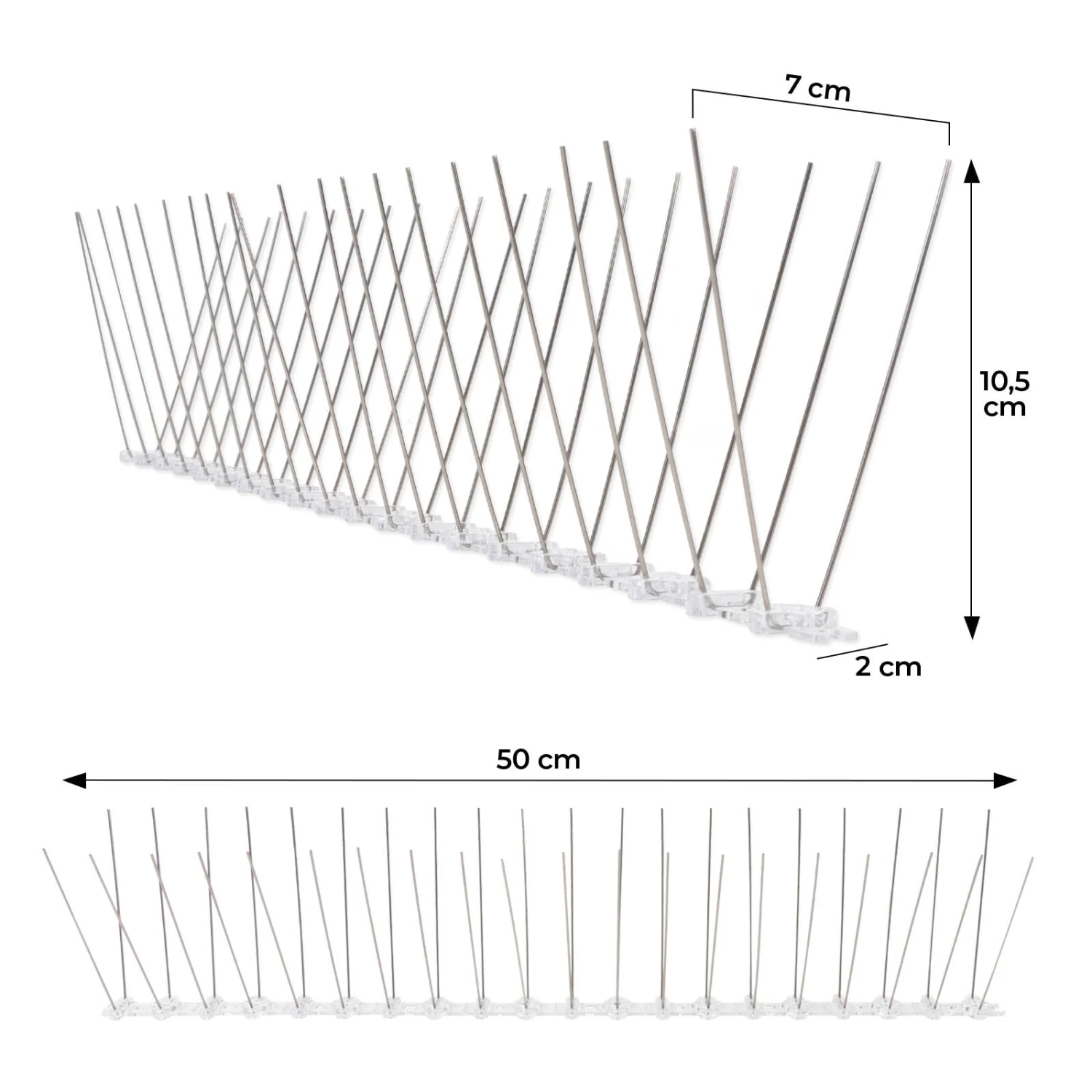 Vogelabwehr | Taubenabwehr Für Balkon, Fenster & Dach | Länge: 50 Cm 6 Vogelabwehr | Taubenabwehr Für Balkon, Fenster & Dach | Länge: 50 Cm – Bild 4
