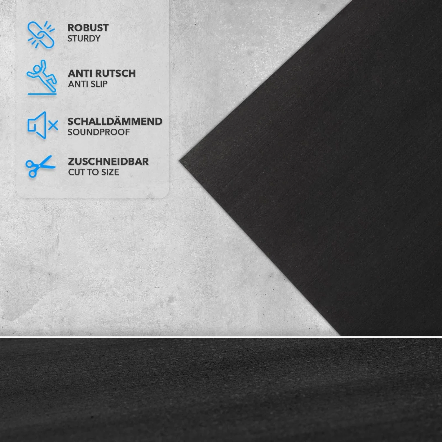 Unterlegmatte Für Fitnessgeräte | Fit Pro | 90 X 200 Cm 7 Unterlegmatte Für Fitnessgeräte | Fit Pro | 90 X 200 Cm – Bild 5