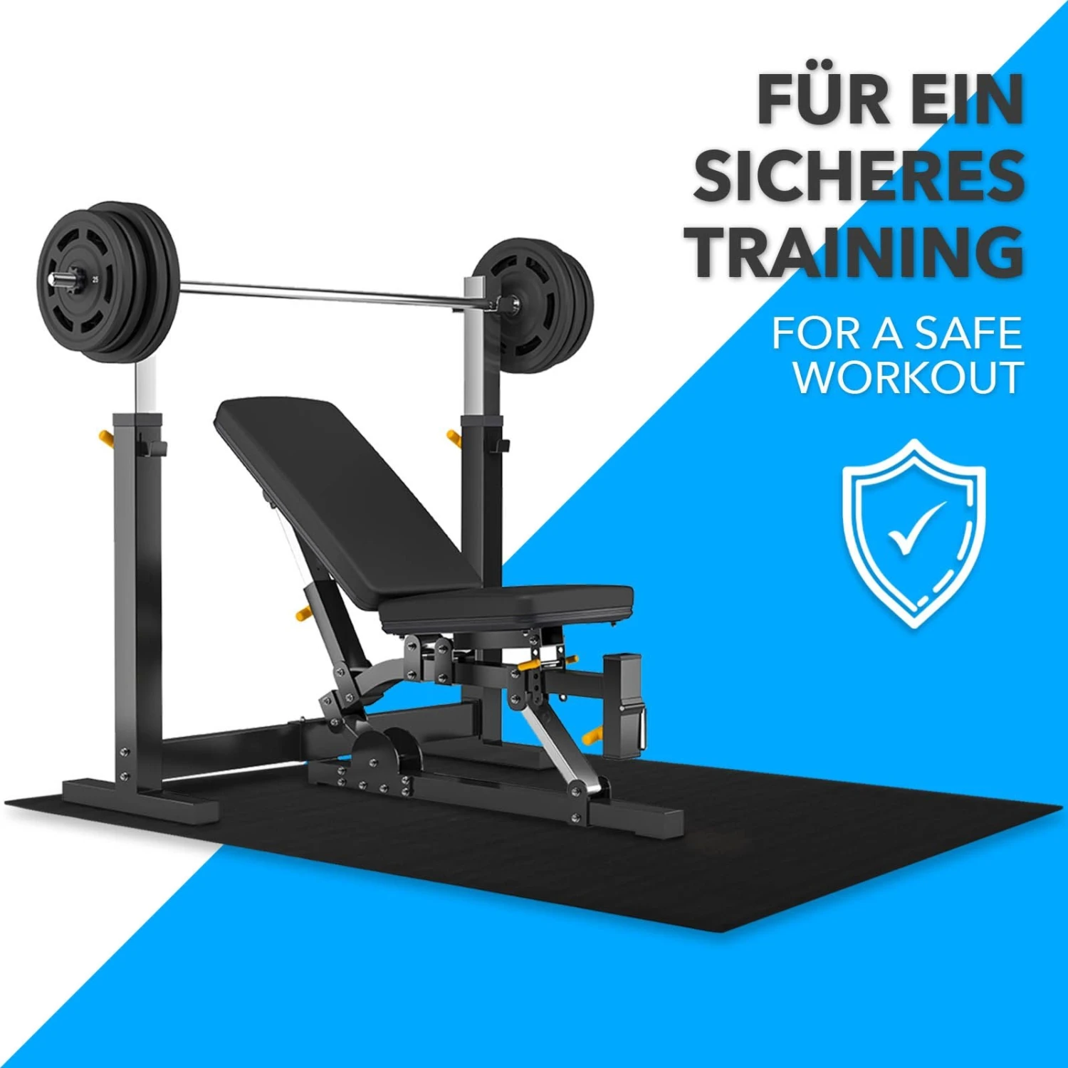 Unterlegmatte Für Fitnessgeräte | Fit Pro | 90 X 200 Cm 15 Unterlegmatte Für Fitnessgeräte | Fit Pro | 90 X 200 Cm – Bild 13