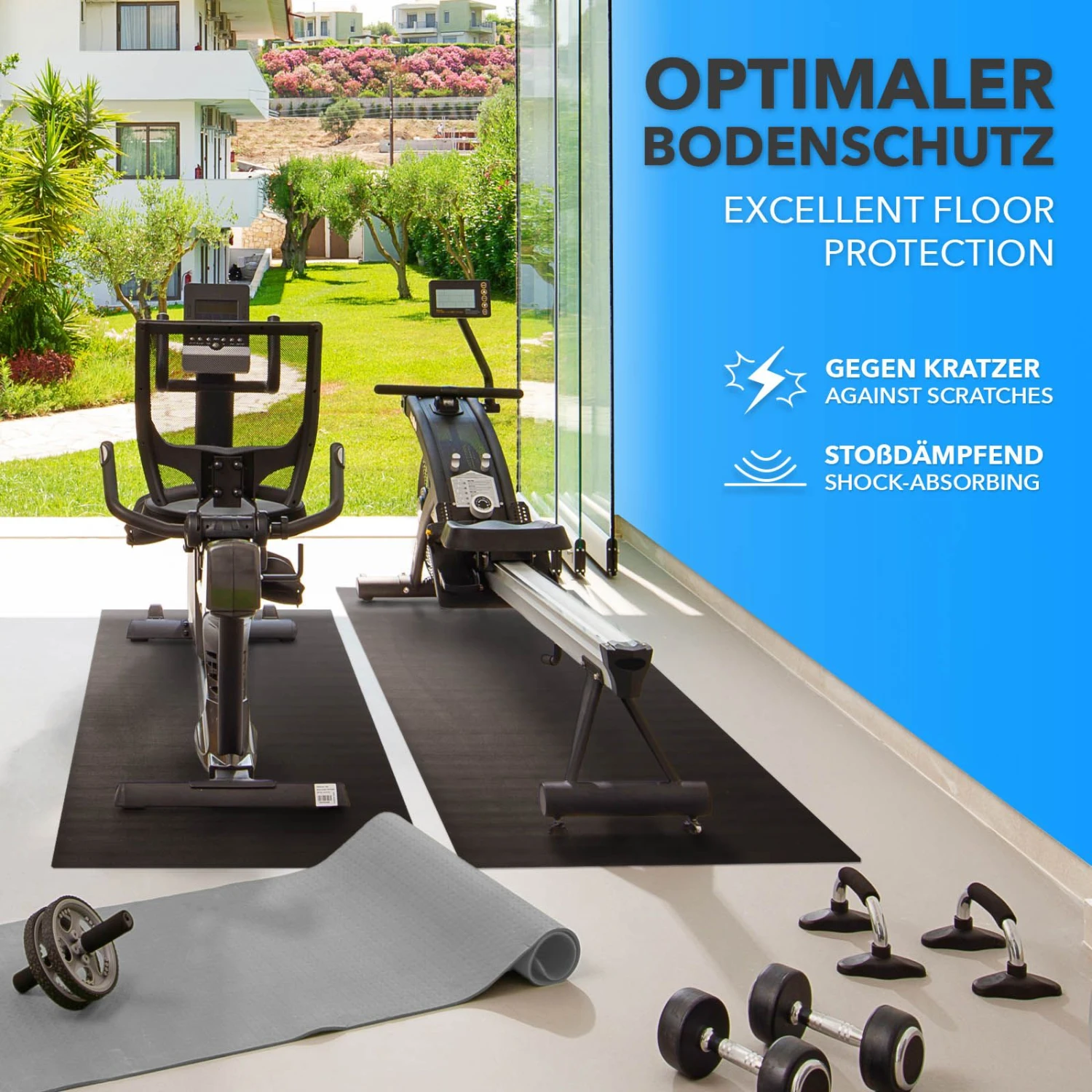 Unterlegmatte Für Fitnessgeräte | Fit Pro | 90 X 200 Cm 13 Unterlegmatte Für Fitnessgeräte | Fit Pro | 90 X 200 Cm – Bild 11