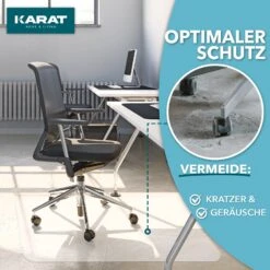 Bodenschutzmatte Für Hartböden | Aus Recyceltem PET | Transparent -Floordirekt Bodenschutzmatte PET 05