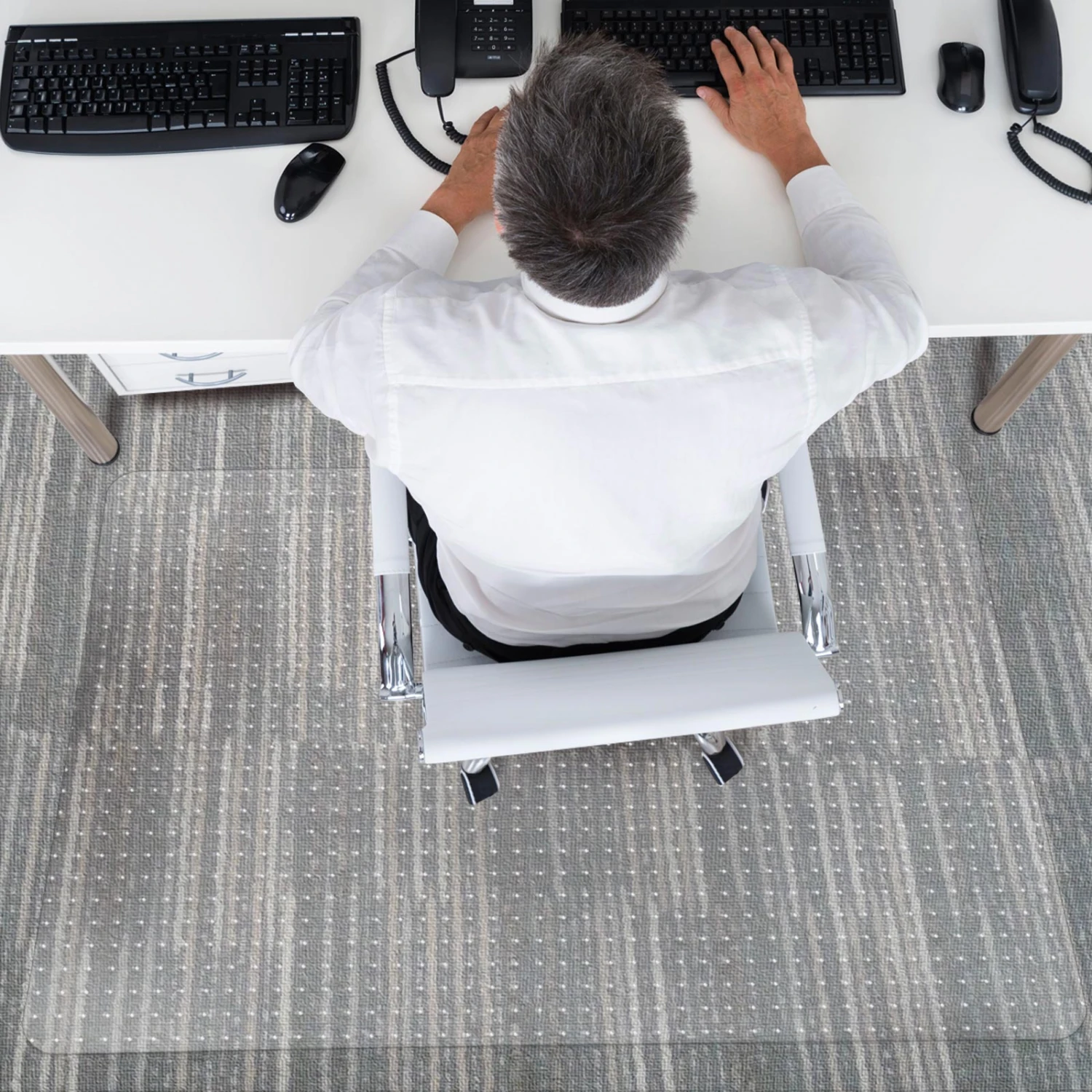 Teppich-Bodenschutzmatte | Vinyl | Belastbarkeit Bis 350 Kg 7 Teppich-Bodenschutzmatte | Vinyl | Belastbarkeit Bis 350 Kg – Bild 5