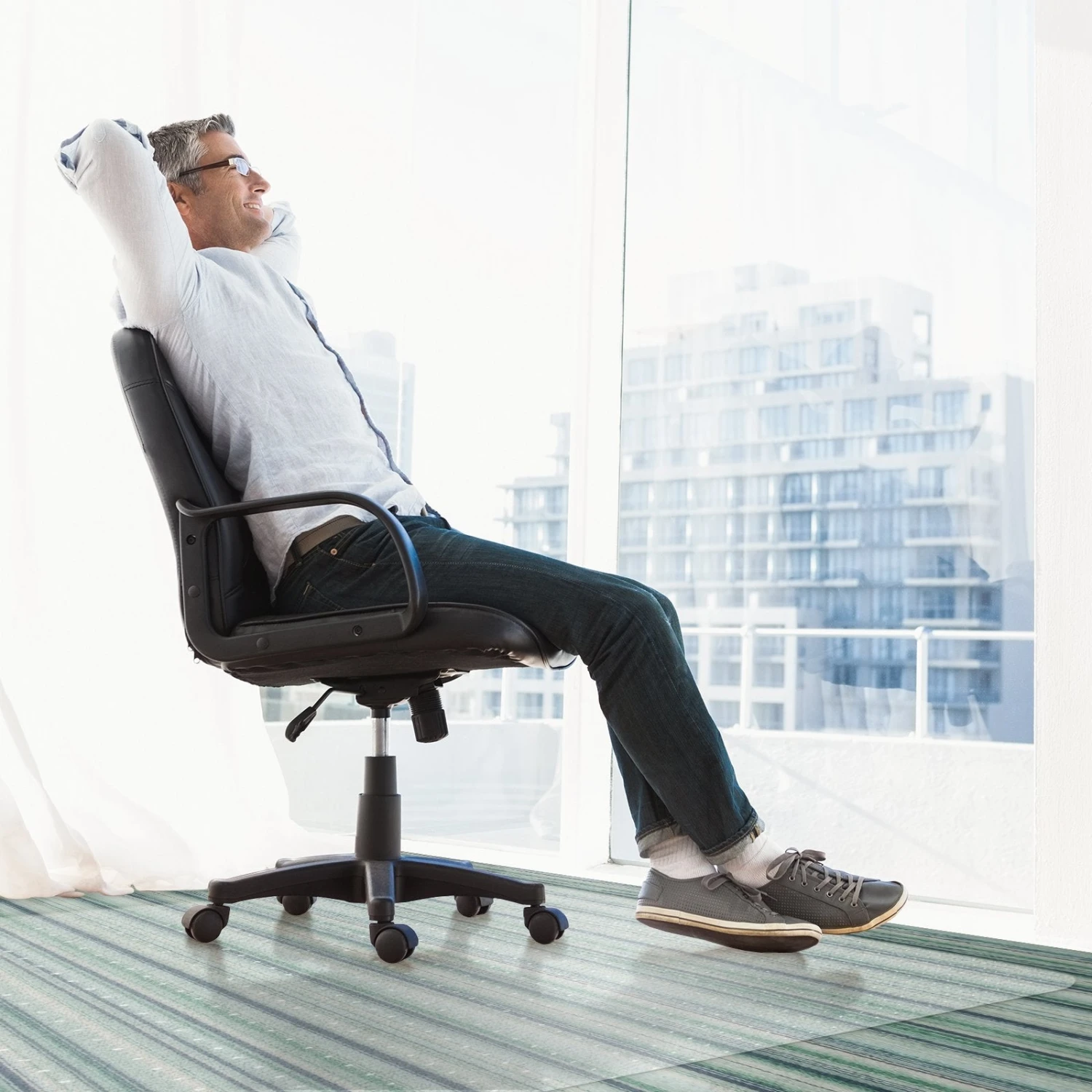 Teppich-Bodenschutzmatte | Vinyl | Belastbarkeit Bis 350 Kg 6 Teppich-Bodenschutzmatte | Vinyl | Belastbarkeit Bis 350 Kg – Bild 4