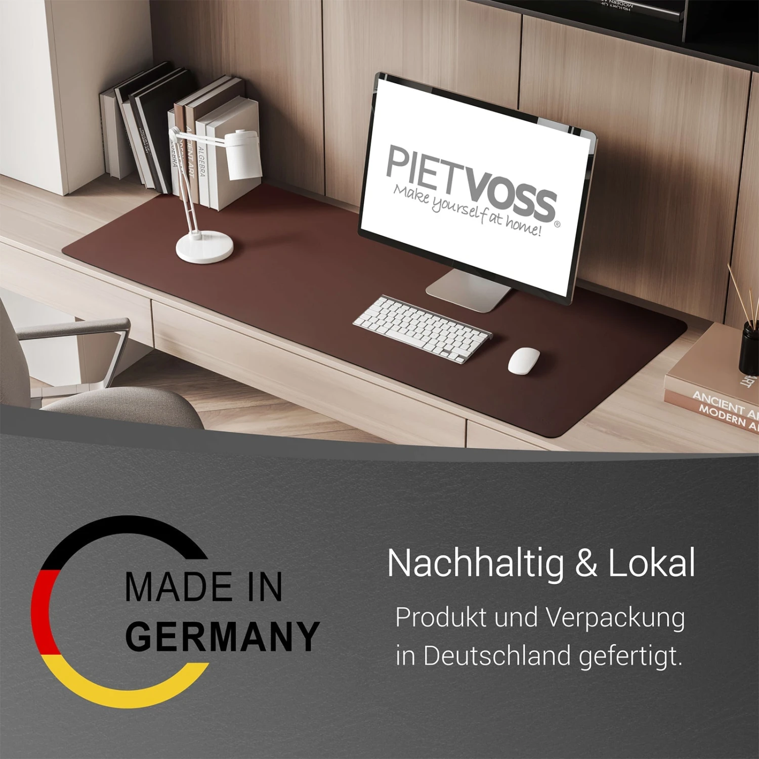 PIETVOSS Schreibtischunterlage Aus Recyceltem Leder | Unterlagenmatte Für Den Schreibtisch | Ökotex-zertifiziert | Verschiedene Farben Und Größen 5 PIETVOSS Schreibtischunterlage Aus Recyceltem Leder | Unterlagenmatte Für Den Schreibtisch | Ökotex-zertifiziert | Verschiedene Farben Und Größen – Bild 3