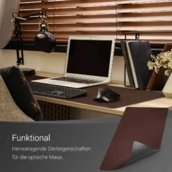 PIETVOSS Schreibtischunterlage Aus Recyceltem Leder | Unterlagenmatte Für Den Schreibtisch | Ökotex-zertifiziert | Verschiedene Farben Und Größen 29 PIETVOSS Schreibtischunterlage Aus Recyceltem Leder | Unterlagenmatte Für Den Schreibtisch | Ökotex-zertifiziert | Verschiedene Farben Und Größen -Floordirekt Braun 100x40 0002 8