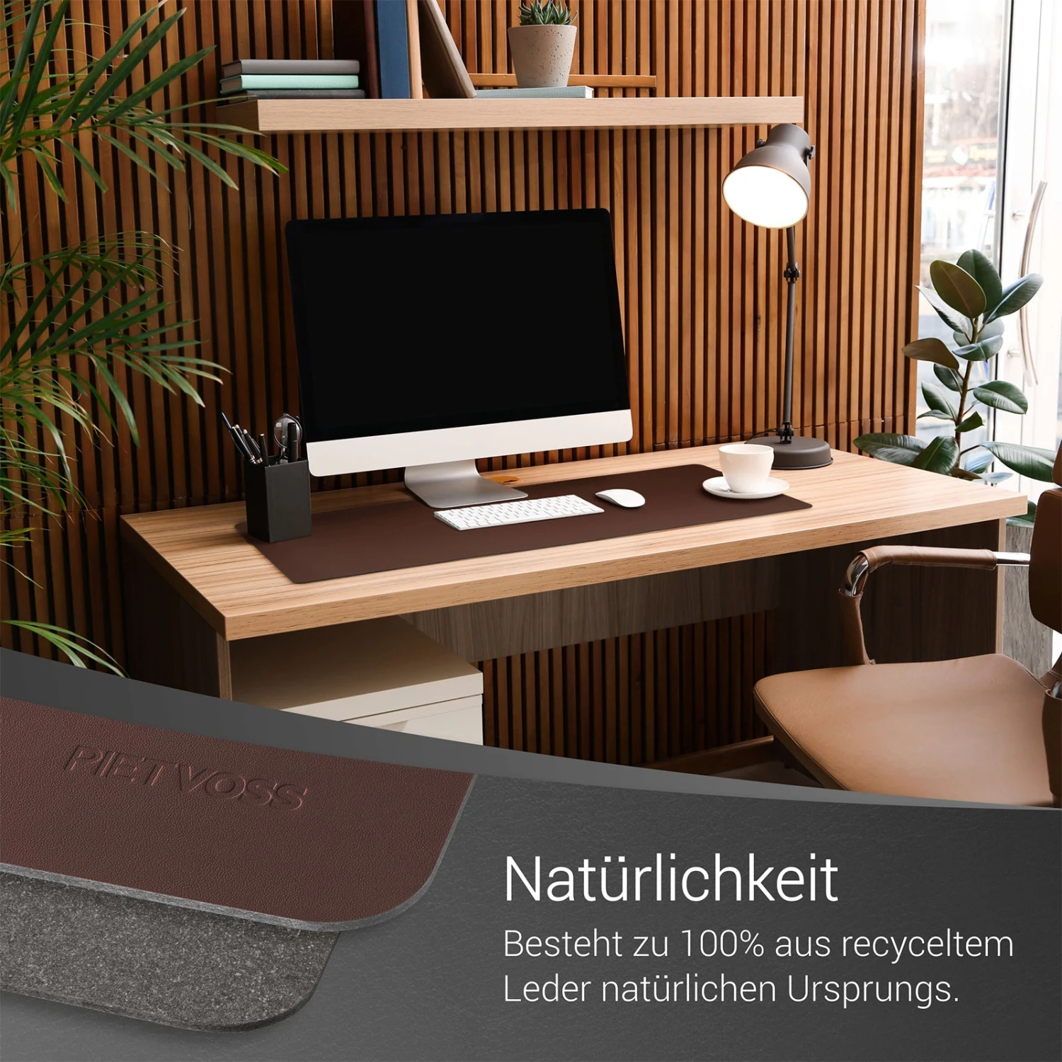 PIETVOSS Schreibtischunterlage Aus Recyceltem Leder | Unterlagenmatte Für Den Schreibtisch | Ökotex-zertifiziert | Verschiedene Farben Und Größen 11 PIETVOSS Schreibtischunterlage Aus Recyceltem Leder | Unterlagenmatte Für Den Schreibtisch | Ökotex-zertifiziert | Verschiedene Farben Und Größen – Bild 9