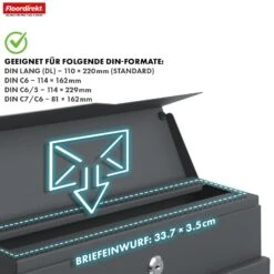 Briefkasten | Jean | Stabiler Stahlbriefkasten Mit Zeitungsfach Und Großer Einwurfklappe 13 Briefkasten | Jean | Stabiler Stahlbriefkasten Mit Zeitungsfach Und Großer Einwurfklappe -Floordirekt Briefkasten 4.Jean 00110972 3896 465e 9317 0c10bf6f8a18