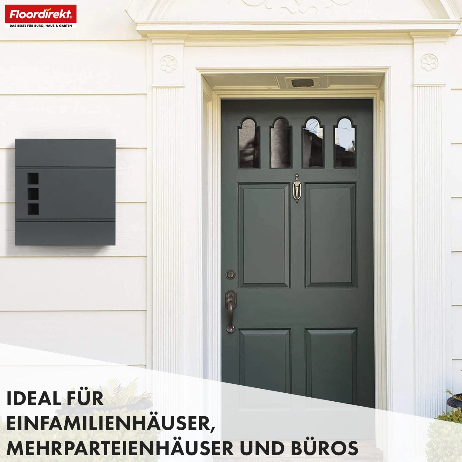 Briefkasten | Jules | Anthrazitfarbener Wandbriefkasten Mit Sichtfenstern Und Zeitungsfach 10 Briefkasten | Jules | Anthrazitfarbener Wandbriefkasten Mit Sichtfenstern Und Zeitungsfach – Bild 8