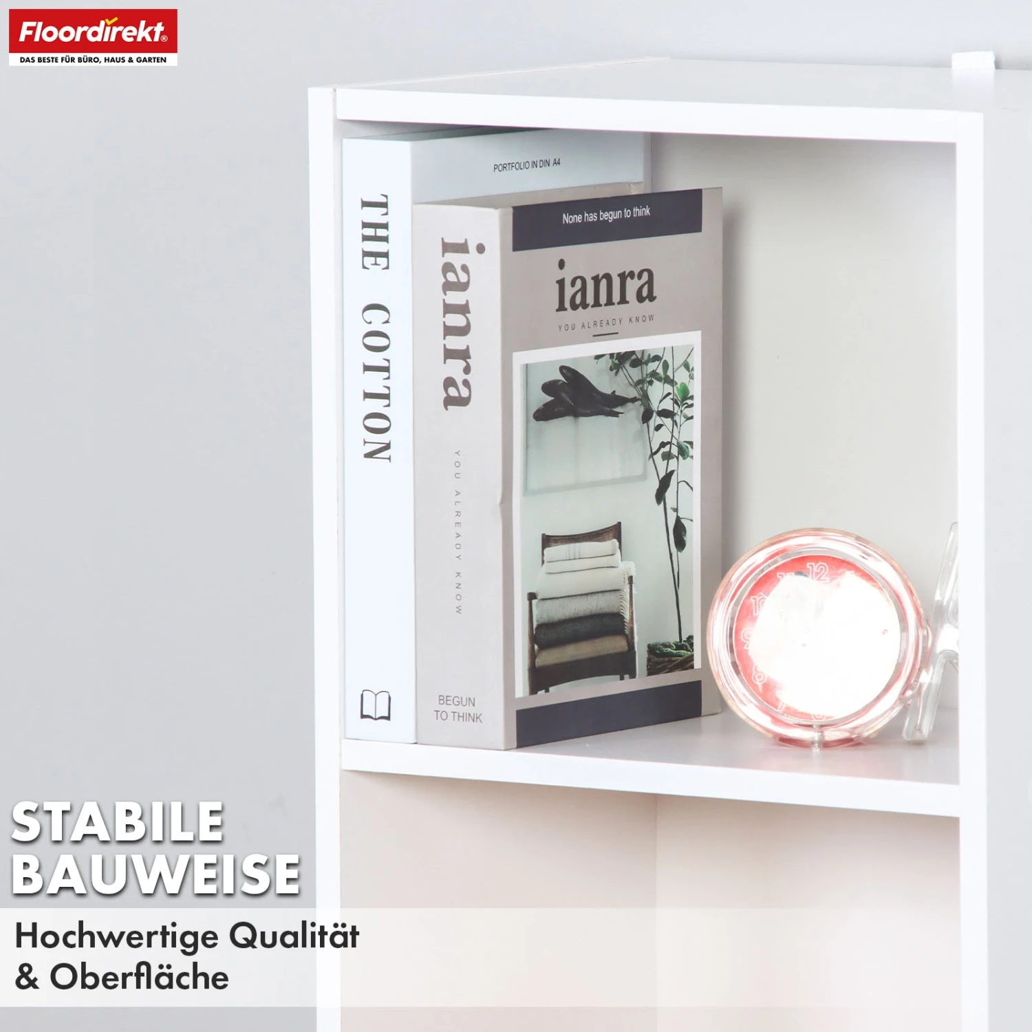 Bücherregal | Alaska | Weißer MDF-Bücherschrank Mit 4 Oder 5 Ebenen | Schlank, Modern & Platzsparend 15 Bücherregal | Alaska | Weißer MDF-Bücherschrank Mit 4 Oder 5 Ebenen | Schlank, Modern & Platzsparend – Bild 13