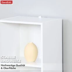 Bücherregal | Alaska | Weißer MDF-Bücherschrank Mit 4 Oder 5 Ebenen | Schlank, Modern & Platzsparend 22 Bücherregal | Alaska | Weißer MDF-Bücherschrank Mit 4 Oder 5 Ebenen | Schlank, Modern & Platzsparend -Floordirekt BuecherregalAlaska 5