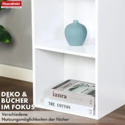 Bücherregal | Alaska | Weißer MDF-Bücherschrank Mit 4 Oder 5 Ebenen | Schlank, Modern & Platzsparend 23 Bücherregal | Alaska | Weißer MDF-Bücherschrank Mit 4 Oder 5 Ebenen | Schlank, Modern & Platzsparend -Floordirekt BuecherregalAlaska 6