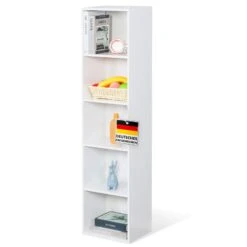 Bücherregal | Alaska | Weißer MDF-Bücherschrank Mit 4 Oder 5 Ebenen | Schlank, Modern & Platzsparend 26 Bücherregal | Alaska | Weißer MDF-Bücherschrank Mit 4 Oder 5 Ebenen | Schlank, Modern & Platzsparend -Floordirekt BuecherregalAlaska 9