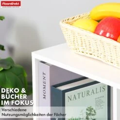 Bücherregal | California | Modernes, Platzsparendes MDF-Regal Mit Anti-Kipp-Sicherung In Weiß 4-8 Offene Fächer 27 Bücherregal | California | Modernes, Platzsparendes MDF-Regal Mit Anti-Kipp-Sicherung In Weiß 4-8 Offene Fächer -Floordirekt BuecherregalCalifornia 6