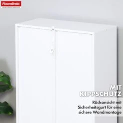 Bücherregal | California | Modernes, Platzsparendes MDF-Regal Mit Anti-Kipp-Sicherung In Weiß 4-8 Offene Fächer 28 Bücherregal | California | Modernes, Platzsparendes MDF-Regal Mit Anti-Kipp-Sicherung In Weiß 4-8 Offene Fächer -Floordirekt BuecherregalCalifornia 7