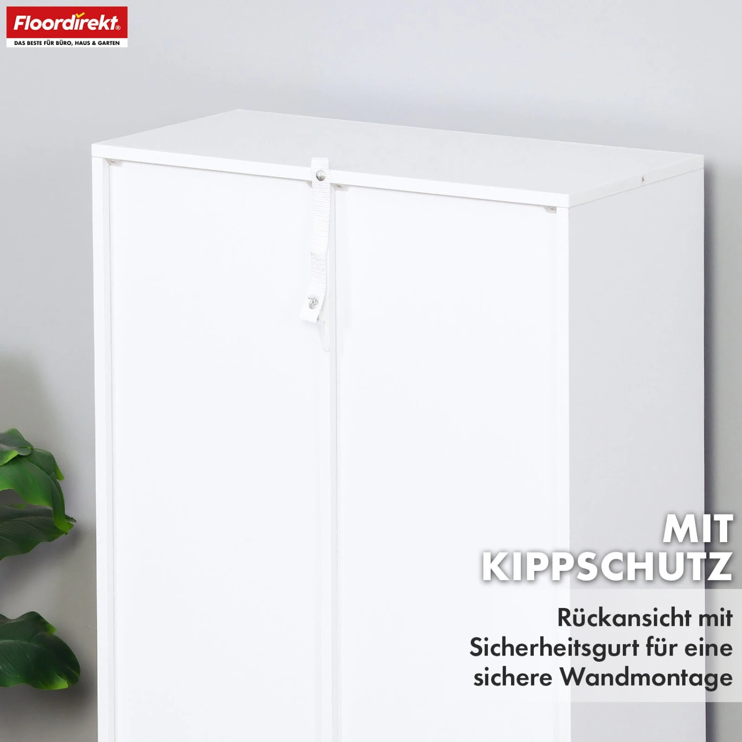 Bücherregal | California | Modernes, Platzsparendes MDF-Regal Mit Anti-Kipp-Sicherung In Weiß 4-8 Offene Fächer 9 Bücherregal | California | Modernes, Platzsparendes MDF-Regal Mit Anti-Kipp-Sicherung In Weiß 4-8 Offene Fächer – Bild 7