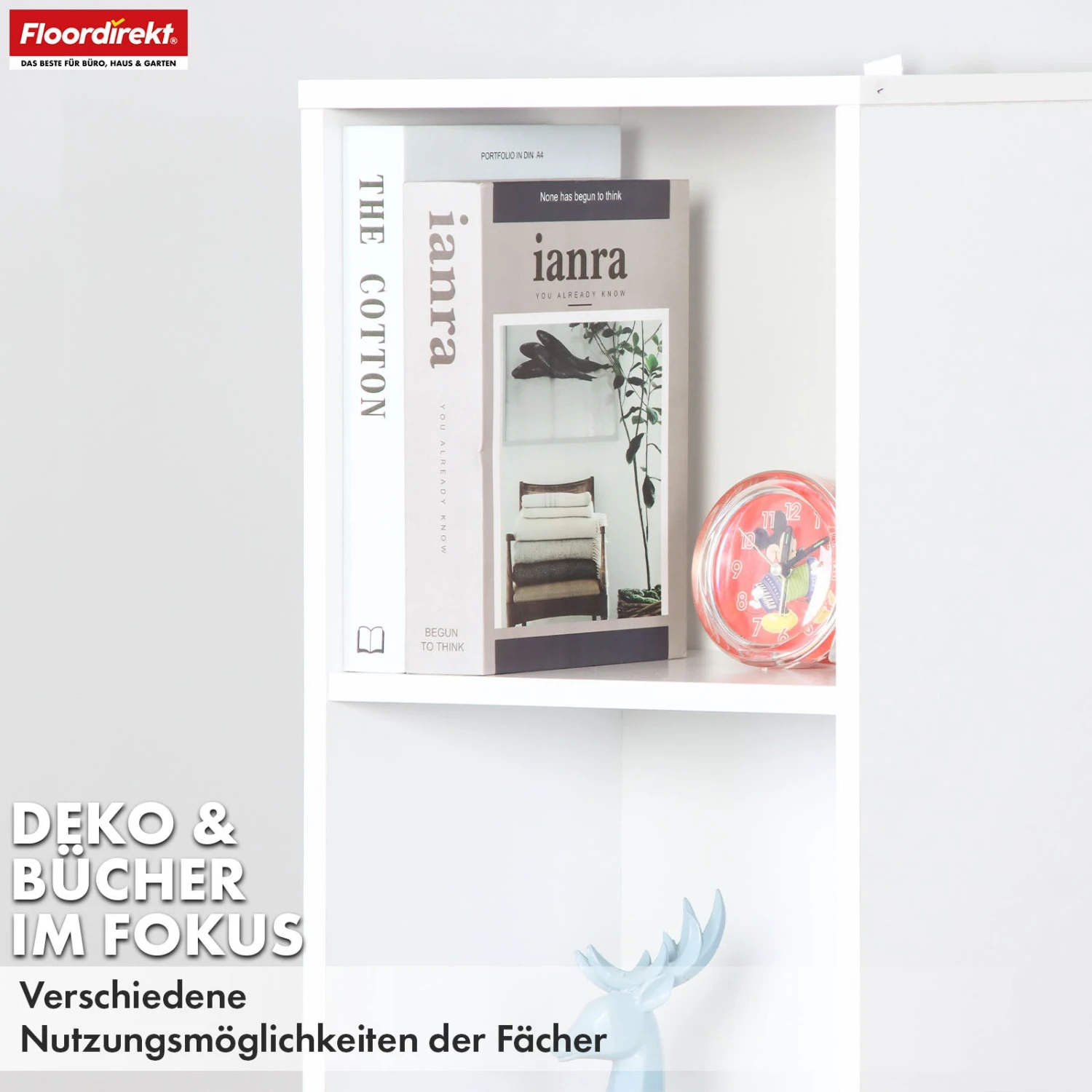 Bücherregal | Delaware | Standregal Mit 6 Offenen Ablagen, Platzsparend & Modern 8 Bücherregal | Delaware | Standregal Mit 6 Offenen Ablagen, Platzsparend & Modern – Bild 6