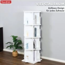 Bücherregal | Indiana | Drehregal Mit 3 Oder 4 Etagen | 360° Standregal Für Wohnzimmer, Büro & Schlafzimmer 29 Bücherregal | Indiana | Drehregal Mit 3 Oder 4 Etagen | 360° Standregal Für Wohnzimmer, Büro & Schlafzimmer -Floordirekt BuecherregalIndiana 12