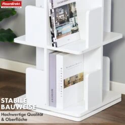 Bücherregal | Indiana | Drehregal Mit 3 Oder 4 Etagen | 360° Standregal Für Wohnzimmer, Büro & Schlafzimmer 30 Bücherregal | Indiana | Drehregal Mit 3 Oder 4 Etagen | 360° Standregal Für Wohnzimmer, Büro & Schlafzimmer -Floordirekt BuecherregalIndiana 13