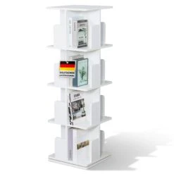 Bücherregal | Indiana | Drehregal Mit 3 Oder 4 Etagen | 360° Standregal Für Wohnzimmer, Büro & Schlafzimmer 26 Bücherregal | Indiana | Drehregal Mit 3 Oder 4 Etagen | 360° Standregal Für Wohnzimmer, Büro & Schlafzimmer -Floordirekt BuecherregalIndiana 9
