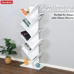 Bücherregal | Louisiana | Baumförmiges Standregal In Weiß Mit 5 Oder 9 Etagen Aus Holz 28 Bücherregal | Louisiana | Baumförmiges Standregal In Weiß Mit 5 Oder 9 Etagen Aus Holz -Floordirekt BuecherregalLouisiana 11