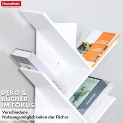 Bücherregal | Louisiana | Baumförmiges Standregal In Weiß Mit 5 Oder 9 Etagen Aus Holz 31 Bücherregal | Louisiana | Baumförmiges Standregal In Weiß Mit 5 Oder 9 Etagen Aus Holz -Floordirekt BuecherregalLouisiana 14