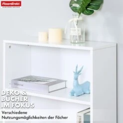 Bücherregal | Maine | Weißes Standregal Aus Holz Mit 3/4/6 Etagen | Offen & Platzsparend Für Wohnzimmer, Büro & Mehr 35 Bücherregal | Maine | Weißes Standregal Aus Holz Mit 3/4/6 Etagen | Offen & Platzsparend Für Wohnzimmer, Büro & Mehr -Floordirekt BuecherregalMaine 14
