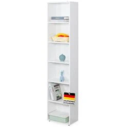 Bücherregal | Maine | Weißes Standregal Aus Holz Mit 3/4/6 Etagen | Offen & Platzsparend Für Wohnzimmer, Büro & Mehr 38 Bücherregal | Maine | Weißes Standregal Aus Holz Mit 3/4/6 Etagen | Offen & Platzsparend Für Wohnzimmer, Büro & Mehr -Floordirekt BuecherregalMaine 17