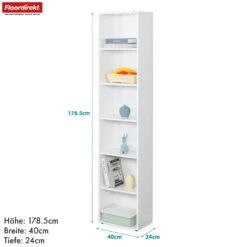 Bücherregal | Maine | Weißes Standregal Aus Holz Mit 3/4/6 Etagen | Offen & Platzsparend Für Wohnzimmer, Büro & Mehr 39 Bücherregal | Maine | Weißes Standregal Aus Holz Mit 3/4/6 Etagen | Offen & Platzsparend Für Wohnzimmer, Büro & Mehr -Floordirekt BuecherregalMaine 18